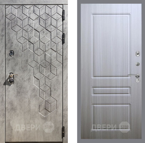 Входная металлическая Дверь Рекс (REX) 23 FL-243 Сандал белый в Бронницах