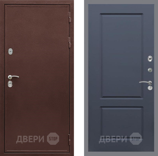 Входная металлическая Дверь Рекс (REX) 5 металл 3 мм FL-117 Силк титан в Бронницах