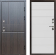 Входная металлическая Дверь Престиж TERMO с терморазрывом Горизонт Венге Line Белый в Бронницах