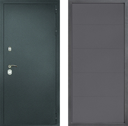 Дверь Дверной континент Рубикон Серебро Дизайн ФЛ-649 Графит софт 860х2050 мм