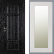 Дверь Заводские двери Мюнхен Зеркало Модерн Белый софт