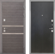 Дверь Интекрон (INTECRON) Неаполь ФЛ-295 Лофт черный 860х2050 мм