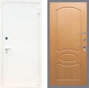 Дверь Рекс (REX) 1А Белая шагрень FL-128 Дуб