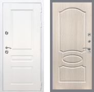 Дверь Рекс (REX) Премиум-н Силк Сноу FL-128 Беленый дуб 860х2050 мм